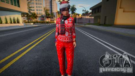 Nagisa - Christmas Winter Wonder Pijama v2 для GTA San Andreas
