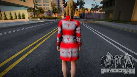 DOAXVV Yukino - Christmas Sweater Dress v1 для GTA San Andreas