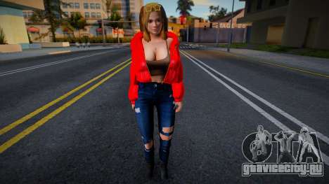 Tina Armstrong - Skinny Slip Puffer Jacket Happy для GTA San Andreas