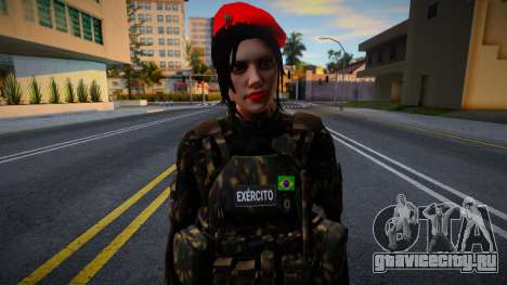Девушка-военная Бразилии v2 для GTA San Andreas