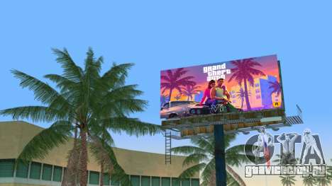 Billboard GTA 6 (GTA VI) для GTA Vice City