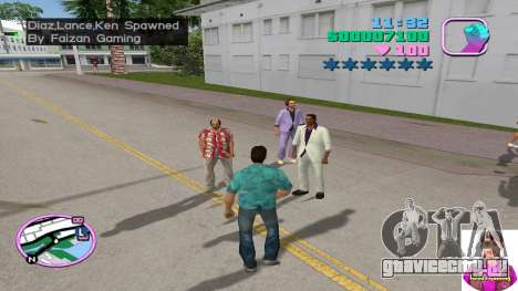 Spawn Diaz, Lance, Ken as a bodyguard для GTA Vice City
