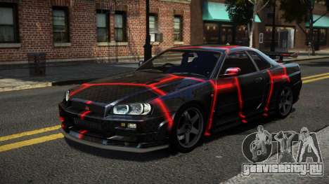 Nissan Skyline R34 R-Sport S8 для GTA 4