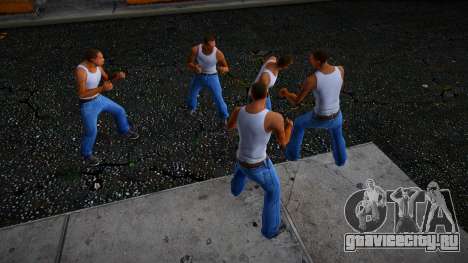 Zeroped mod - клоны Си-Джея ходят синхронно для GTA San Andreas