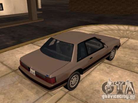 Ford Mustang LX 5.0 Coupe 1991 для GTA San Andreas