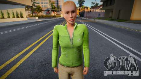 Молодая девушка в стиле КР 2 для GTA San Andreas