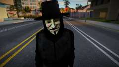 V for Vendetta Ped для GTA San Andreas