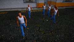 Zeroped mod - клоны Си-Джея ходят синхронно для GTA San Andreas