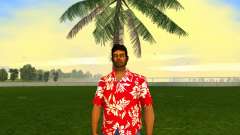 Tommy Vercetti - HD Hawaiian Red Shirt для GTA Vice City