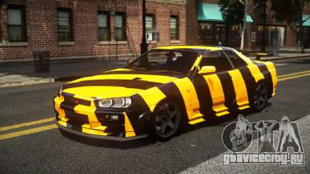 Nissan Skyline R34 R-Sport S10 для GTA 4