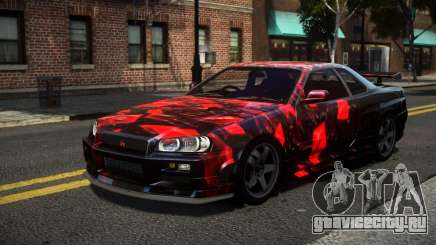 Nissan Skyline R34 R-Sport S4 для GTA 4