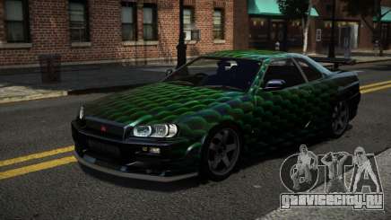 Nissan Skyline R34 R-Sport S12 для GTA 4