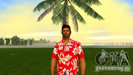 Tommy Vercetti - HD Hawaiian Red Shirt для GTA Vice City