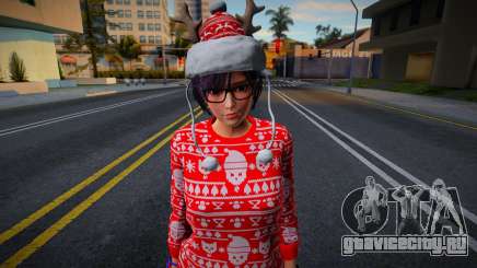 Nagisa - Christmas Winter Wonder Pijama v3 для GTA San Andreas