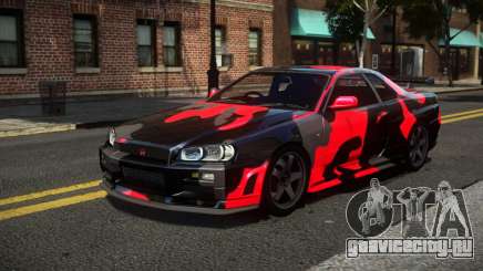 Nissan Skyline R34 R-Sport S3 для GTA 4