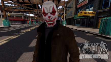 Nico Evil Clown Bald для GTA 4