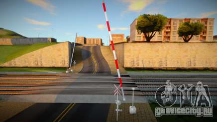 Two Tracks old barrier and with bell для GTA San Andreas