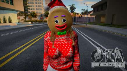Monica - Christmas Sweater Knitted Leggings v2 для GTA San Andreas