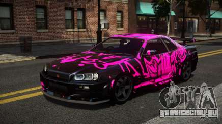 Nissan Skyline R34 R-Sport S13 для GTA 4