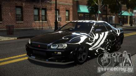 Nissan Skyline R34 R-Sport S14 для GTA 4