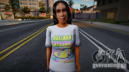 Девушка в белой футболке для GTA San Andreas
