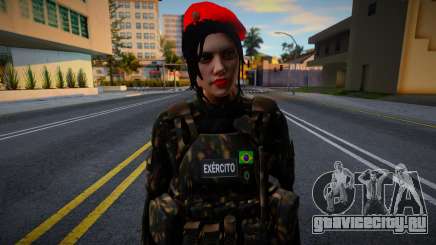 Девушка-военная Бразилии v2 для GTA San Andreas