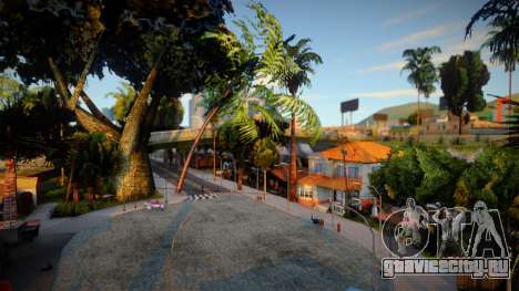 Новая растительность для Grove Street для GTA San Andreas