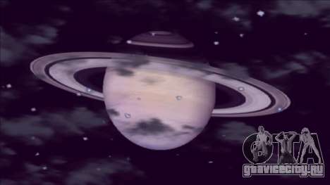 Планета Сатурн вместо луны для GTA San Andreas
