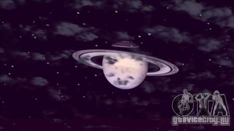Планета Сатурн вместо луны для GTA San Andreas
