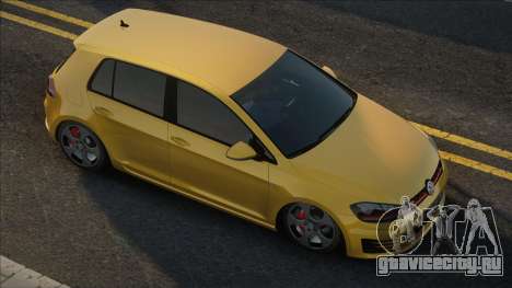 Volkswagen Golf VII 2012 Yellow для GTA San Andreas