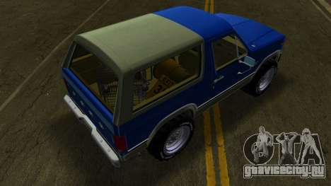 Ford Bronco XLT для GTA Vice City