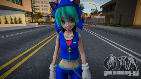 PDFT Hatsune Miku Sonic Style v1 для GTA San Andreas