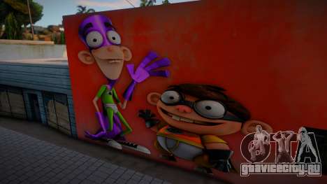 Mural Fanboy And Chum Chum для GTA San Andreas