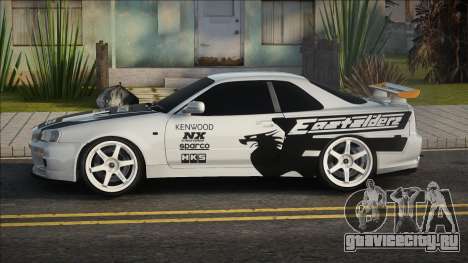Nissan Skyline R34 [White] для GTA San Andreas