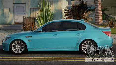 BMW M5 E60 Double Exhaust Blue для GTA San Andreas