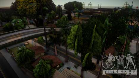 Новая растительность для Grove Street для GTA San Andreas