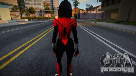 Брюнетка в наряде Человека-паука для GTA San Andreas