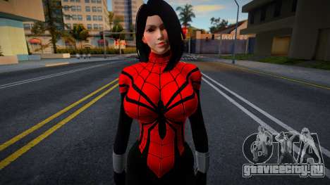 Брюнетка в наряде Человека-паука для GTA San Andreas