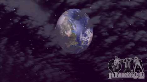 Земля вместо луны для GTA San Andreas
