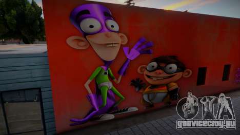 Mural Fanboy And Chum Chum для GTA San Andreas