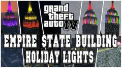 GTA 4 Rotterdam Tower Holiday Lights для GTA 4