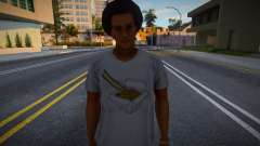 Молодой человек в белой футболке для GTA San Andreas