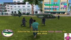 SWAT Bodyguard With Helicopter для GTA Vice City