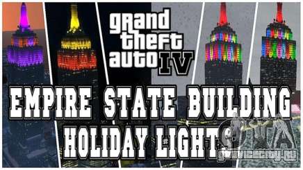 GTA 4 Rotterdam Tower Holiday Lights для GTA 4