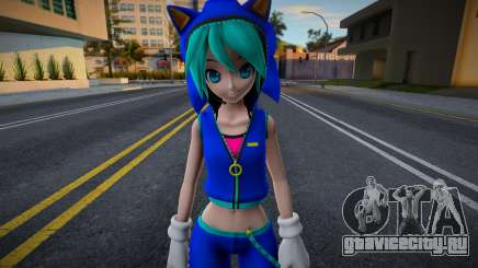 PDFT Hatsune Miku Sonic Style v1 для GTA San Andreas