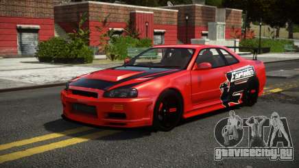 Nissan Skyline R34 J-Style V1.1 для GTA 4