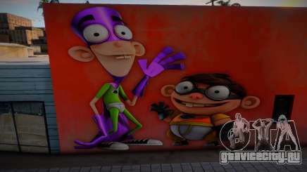 Mural Fanboy And Chum Chum для GTA San Andreas