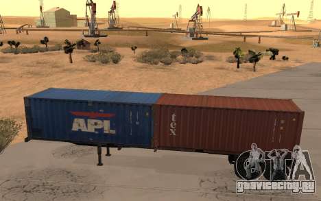 XTRA Container Chassis Trailer 40ft 1988 для GTA San Andreas