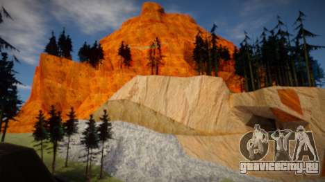 Новые текстуры для горы Чилиад для GTA San Andreas