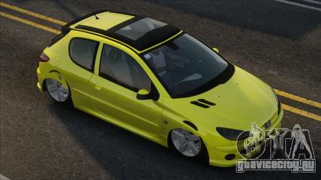 Peugeot 206 Sport Yellow для GTA San Andreas